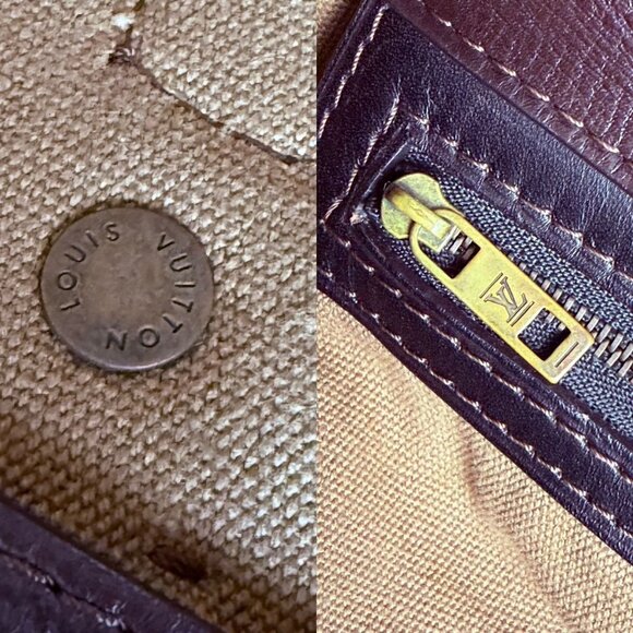 Louis Vuitton Vintage Utah Brown Leather Sac Weekender Travel Bag - Picture 13 of 16